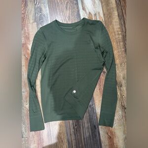 lululemon athletica Olive Long Sleeve Tee